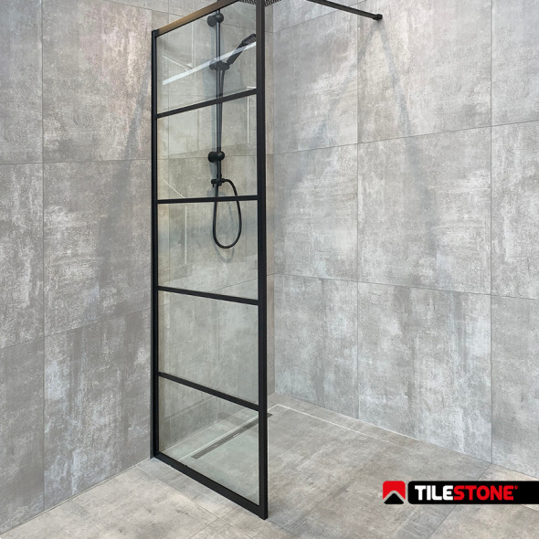 Ceramic floor tiles, floortiles, concrete look, middle grey, Impermo, modern & minimalist